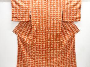 草花模様小紋着物